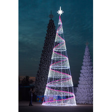 Новогодняя светодиодная елка для улицы "Спираль"