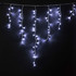 Уличная светодиодная LED бахрома "Айсикл" 1х1 м, прозрачный силиконовый провод - фото 1