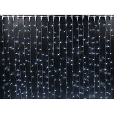 Прозрачный светодиодный дождь "Плей Лайт" 2х3 м, постоянного свечения (фиксинг)