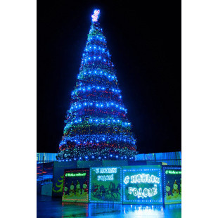Комплект светодиодного украшения больших уличных елок и деревьев "Пояс Ориона"