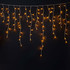Уличная светодиодная LED бахрома "Айсикл" 5х0.9 м, прозрачный силиконовый провод - фото 4