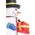 Новогодняя надувная фигура "Снеговик с подарком" 240 см - фото 2