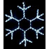Новогодняя светодиодная фигура из дюралайта "Снежинка" 70 см - фото 1