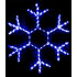 Новогодняя светодиодная фигура из дюралайта "Снежинка" 70 см - фото 3