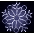 Новогодняя светодиодная фигура из дюралайта "Снежинка" 90 см - фото 1