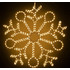 Новогодняя светодиодная фигура из дюралайта "Снежинка" 90 см - фото 2