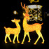 Комплект акриловых светодиодных фигур "Пара коричневых благородных оленей" - фото 1
