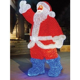 Светодиодная акриловая LED фигура "Санта Клаус" 210 см