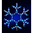 Новогодняя светодиодная фигура из дюралайта "Снежинка малая" 40 см - фото 3