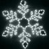 Светодиодная фигура из дюралайта "Снежинка средняя" 75 см - фото 1