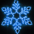 Светодиодная фигура из дюралайта "Снежинка средняя" 75 см - фото 3