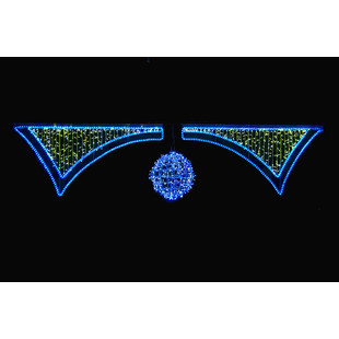 Большая световая вывеска-растяжка "Триумфальная арка" 400х120 см