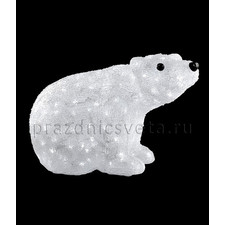 Светодиодная акриловая фигура "Медведь малыш" 40 см
