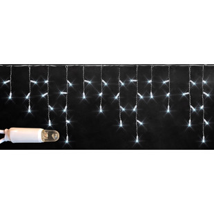Уличная светодиодная бахрома с колпачком "Айсикл" 3х0.5 м, белый резиновый провод