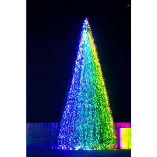 Комплект светодиодного украшения больших уличных елок и деревьев "Хамелеон RGB"