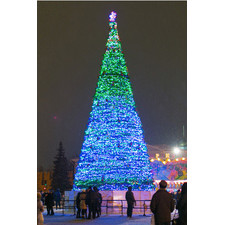 Комплект светодиодного украшения больших уличных елок и деревьев "Кристалл - 2"