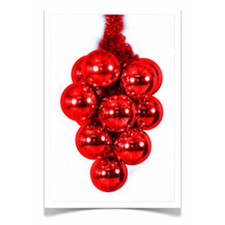 Новогоднее украшение на елку "Гроздь шаров" 60 см