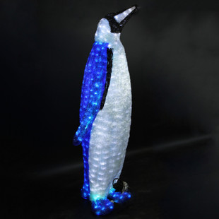 Светодиодная акриловая фигура "Пингвин королевский №1" 127х62 см