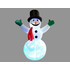 Новогодняя надувная фигура "Снеговик приветствует" 180 см - фото 1