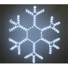 Новогодняя светодиодная фигура из дюралайта "Снежинка" 50 см