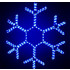 Новогодняя светодиодная фигура из дюралайта "Снежинка" 50 см - фото 3