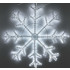Большая светодиодная фигура из дюралайта "Снежинка" 110 см - фото 1