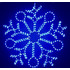 Новогодняя светодиодная фигура из дюралайта "Снежинка" 90 см - фото 3