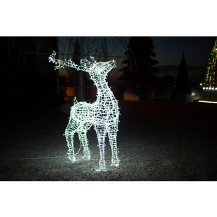 Новогодняя светодиодная фигура оленя "Резвый малый" 1.9х1.15 м