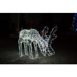 Новогодняя светодиодная фигура оленя с опущенной головой "Рудольф малый" 1.1х1.4 м