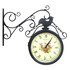 Уличные часы с термометром для дачи на кронштейне "Элеганс" - фото 1