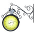 Уличные часы с термометром для дачи на кронштейне "Элеганс" - фото 2