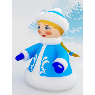 Новогодняя надувная фигура "Снегурочка эконом"