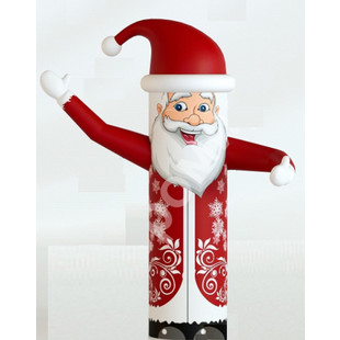 Новогодняя надувная фигура "Дед Мороз машет рукой", экспресс дизайн