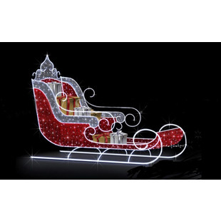 Новогодняя светодиодная фигура "Сани с подарками"