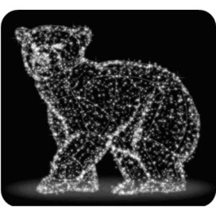 Новогодняя светодиодная фигура "Медведица"