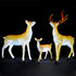 Комплект из 3х светодиодных фигур из стекловолокна "Семья оленей" - фото 2