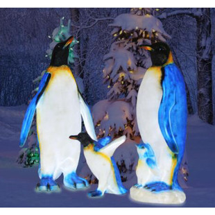 Светодиодная фигура из стекловолокна "Пингвиненок"