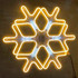 Светодиодная снежинка мерцающая с динамикой 60х60 см - фото 2