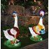 Светодиодная садово-парковая фигура из стекловолокна - декор для украшения "Гусыня с лейкой" - фото 2