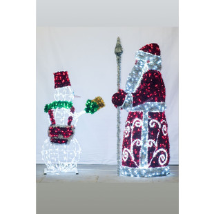 Комплект новогодних светодиодных фигур "Рождественская почта"