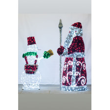 Комплект новогодних светодиодных фигур "Рождественская почта"