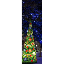 Новогодняя надувная фигура с подсветкой "Елка-конус эконом" Новогодняя надувная фигура с подсветкой "Елка-конус эконом"