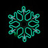 Светодиодная снежинка мерцающая с динамикой 40х40 см - фото 4